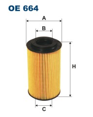 FILTRON OE 664 масляная вставка фильтр