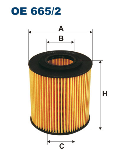 FILTRON OE 665/2 масляная вставка фильтр