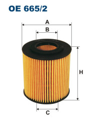 FILTRON OE 665/2 масляная вставка фильтр
