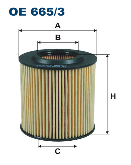 FILTRON OE 665/3 масляная вставка фильтр