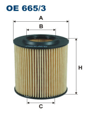 FILTRON OE 665/3 масляная вставка фильтр