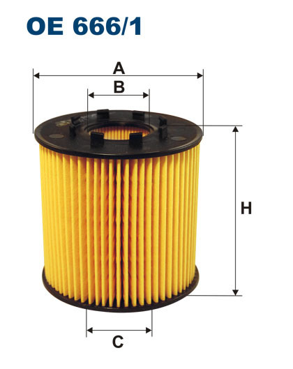 FILTRON OE 666/1 масляная вставка фильтр