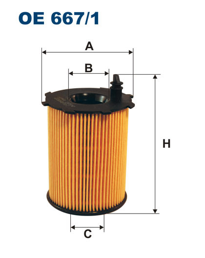 FILTRON OE 667/1 масляная вставка фильтр