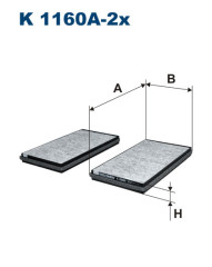 FILTRON K 1160A-2x салонный фильтр