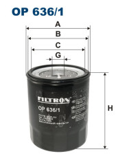FILTRON OP 636/1 масляный фильтр