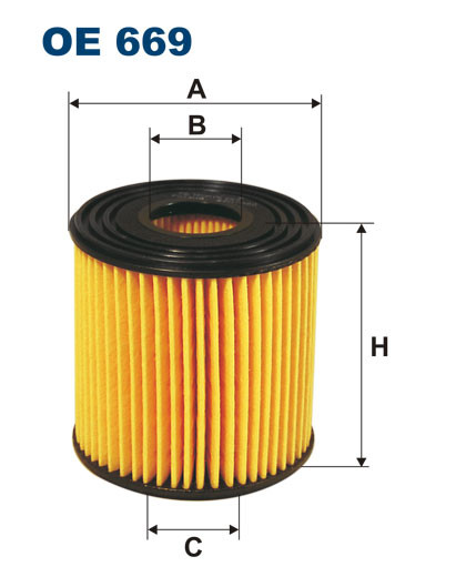 FILTRON OE 669 масляная вставка фильтр