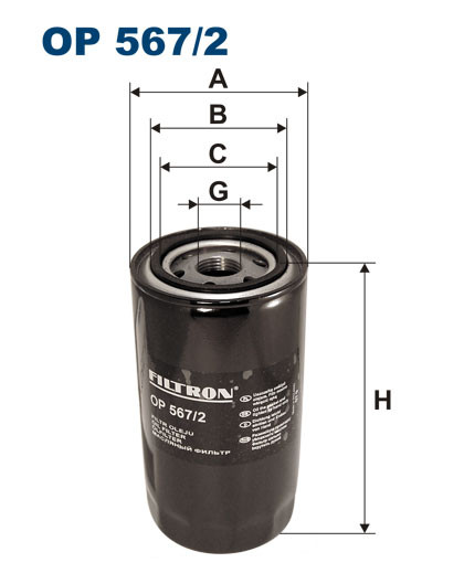 FILTRON OP 567/2 масляный фильтр
