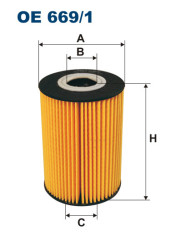 FILTRON OE 669/1 масляная вставка фильтр
