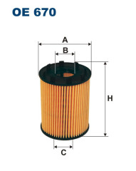 FILTRON OE 670 масляная вставка фильтр