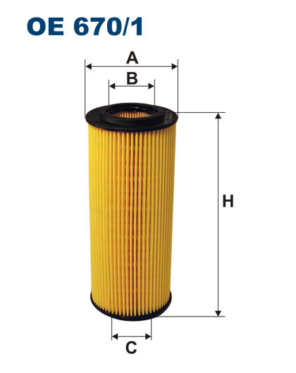 FILTRON OE 670/1 масляная вставка фильтр