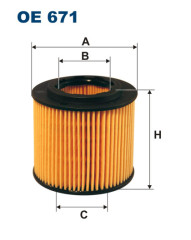 FILTRON OE 671 масляная вставка фильтр