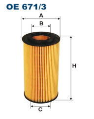 FILTRON OE 671/3 масляная вставка фильтр