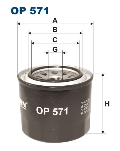FILTRON OP 571 масляный фильтр