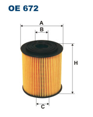 FILTRON OE 672 масляная вставка фильтр