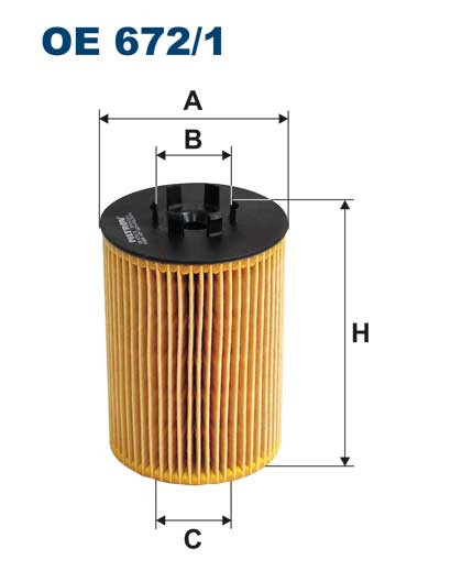 FILTRON OE 672/1 масляная вставка фильтр