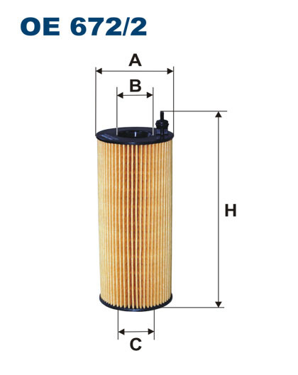 FILTRON OE 672/2 масляная вставка фильтр