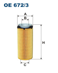 FILTRON OE 672/3 масляная вставка фильтр