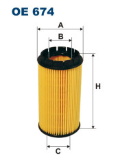 FILTRON OE 674 масляная вставка фильтр