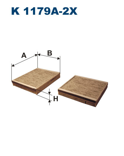 FILTRON K 1179A-2x салонный фильтр