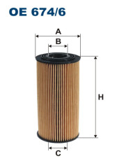 FILTRON OE 674/6 масляная вставка фильтр