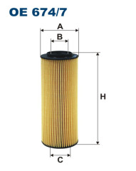 FILTRON OE 674/7 масляная вставка фильтр