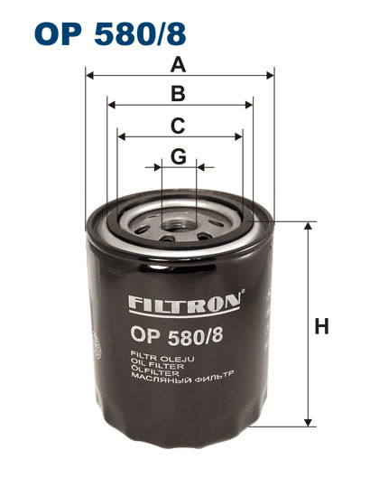 FILTRON OP 580/8 масляный фильтр