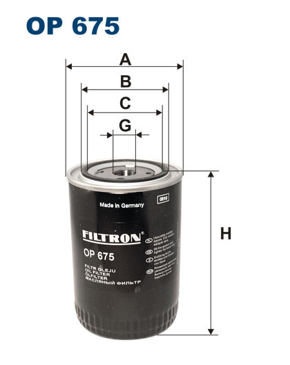 FILTRON OP 675 масляный фильтр