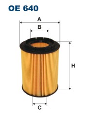 FILTRON OE 640 масляная вставка фильтр