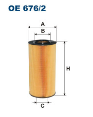 FILTRON OE 676/2 масляная вставка фильтр