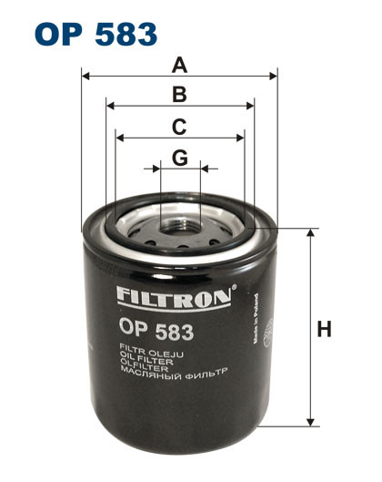 FILTRON OP 583 масляный фильтр